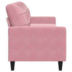 Canapé à 3 places Rose 210 cm Velours 625913625913