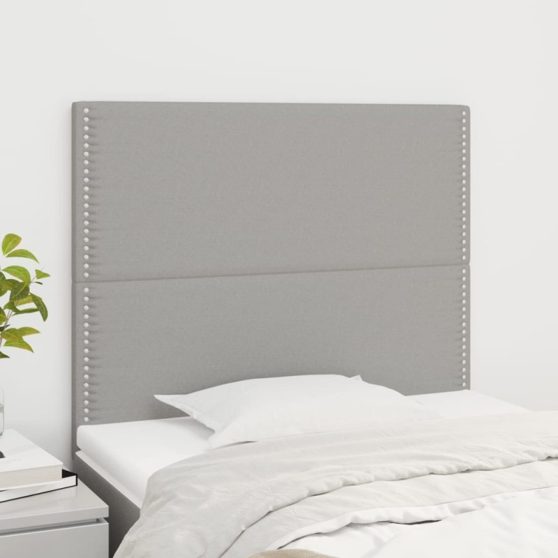 Tête de lit Gris clair 90x5x118/128 cm Tissu 625916625916