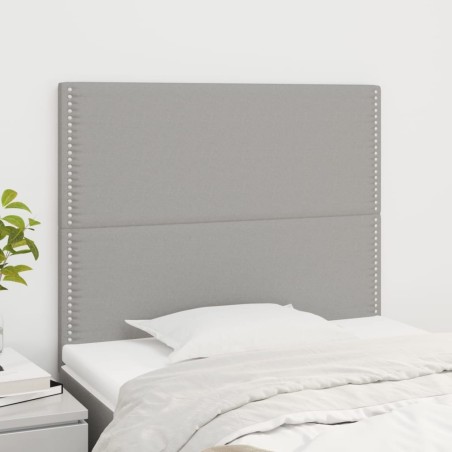 Tête de lit Gris clair 90x5x118/128 cm Tissu 625916625916