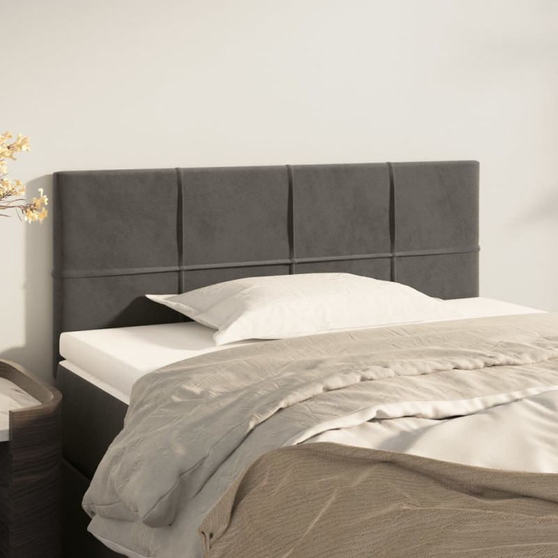 Tête de lit Gris foncé 80x5x78/88 cm Velours 625919625919