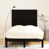 Tête de lit murale Noir 127,5x3x110 cm Bois massif de pin 625921625921