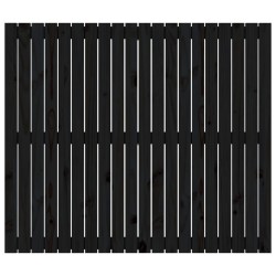 Tête de lit murale Noir 127,5x3x110 cm Bois massif de pin 625921625921