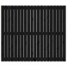 Tête de lit murale Noir 127,5x3x110 cm Bois massif de pin 625921625921