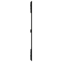 Tête de lit murale Noir 127,5x3x110 cm Bois massif de pin 625921625921