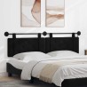 Tête de lit suspendue Avec lumière LED Noir Velours 625922625922