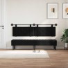 Tête de lit suspendue Avec lumière LED Noir Velours 625922625922