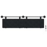 Tête de lit suspendue Avec lumière LED Noir Velours 625922625922