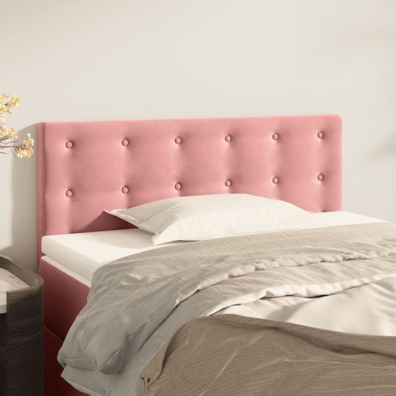 Tête de lit Rose 100x5x78/88 cm Velours 625923625923