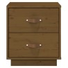  Table de chevet Marron miel 40x34x45 cm Bois de pin massif 625924625924
