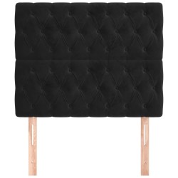 Tête de lit Noir 90x7x118/128 cm Velours 625927625927