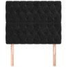 Tête de lit Noir 90x7x118/128 cm Velours 625927625927