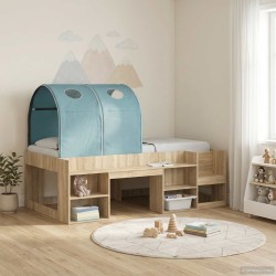 Tunnel de lit 2 pcs Bleu clair 211 x 52,5 x 2 cm Polyester 625932625932