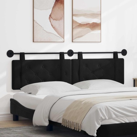 Tête de lit suspendue Noir Velours 625934625934
