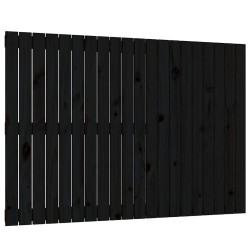 Tête de lit murale Noir 127,5x3x90 cm Bois massif de pin 625935625935