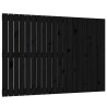 Tête de lit murale Noir 127,5x3x90 cm Bois massif de pin 625935625935