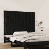 Tête de lit murale Noir 127,5x3x90 cm Bois massif de pin 625935625935