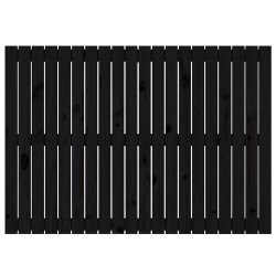Tête de lit murale Noir 127,5x3x90 cm Bois massif de pin 625935625935