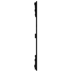 Tête de lit murale Noir 127,5x3x90 cm Bois massif de pin 625935625935