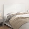 Tête de lit blanche 160 x 5 x 118/128 cm similicuir 625936625936
