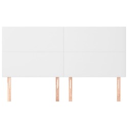 Tête de lit blanche 160 x 5 x 118/128 cm similicuir 625936625936