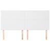 Tête de lit blanche 160 x 5 x 118/128 cm similicuir 625936625936