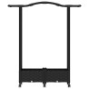 Lit Élevé avec Treillis et Toit Noir 124 x 40 x 129 cm PP 625938625938