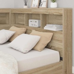 Tête de lit de rangement Chêne Sonoma 207,5 x 137,5 x 76,5 cm 625939625939