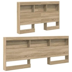 Tête de lit de rangement Chêne Sonoma 207,5 x 137,5 x 76,5 cm 625939625939