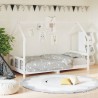 Cadre de lit pour enfants blanc 90x190 cm bois de pin massif 625942625942