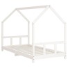 Cadre de lit pour enfants blanc 90x190 cm bois de pin massif 625942625942