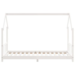 Cadre de lit pour enfants blanc 90x190 cm bois de pin massif 625942625942