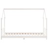 Cadre de lit pour enfants blanc 90x190 cm bois de pin massif 625942625942