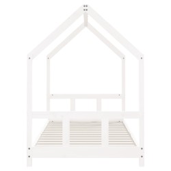 Cadre de lit pour enfants blanc 90x190 cm bois de pin massif 625942625942