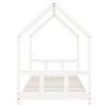 Cadre de lit pour enfants blanc 90x190 cm bois de pin massif 625942625942
