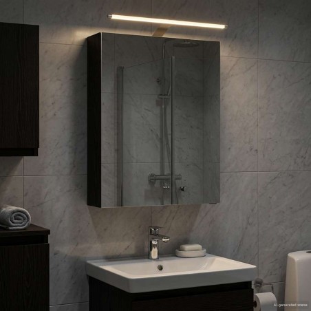 Armoire Miroir de Salle de Bain Chêne noir 50 x 14,5 x 70 cm 625944625944