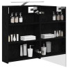 Armoire Miroir de Salle de Bain Chêne noir 50 x 14,5 x 70 cm 625944625944