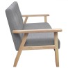 Canapé à 2 places Tissu Gris clair 625947625947