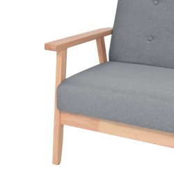 Canapé à 2 places Tissu Gris clair 625947625947