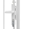 Portail de jardin Woerden acier 1x1,25 m blanc 625952625952