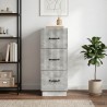 Armoire à tiroirs Gris béton 33 x 34,5 x 87 cm 625955625955