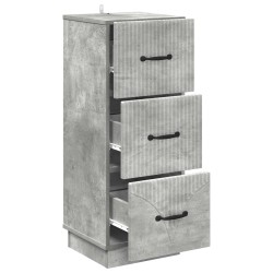 Armoire à tiroirs Gris béton 33 x 34,5 x 87 cm 625955625955