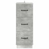 Armoire à tiroirs Gris béton 33 x 34,5 x 87 cm 625955625955