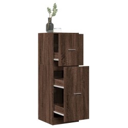 Armoire apothicaire chêne marron 40x41x118 cm bois d'ingénierie 625958625958
