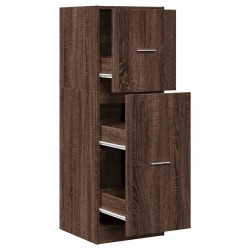 Armoire apothicaire chêne marron 40x41x118 cm bois d'ingénierie 625958625958
