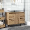 Armoire d'évier chêne artisanal 80x33x60 cm bois d'ingénierie 625960625960