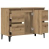 Armoire d'évier chêne artisanal 80x33x60 cm bois d'ingénierie 625960625960