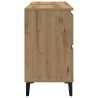 Armoire d'évier chêne artisanal 80x33x60 cm bois d'ingénierie 625960625960