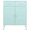 Armoire de rangement Vert menthe 80x35x101,5 cm Acier 625961625961