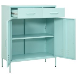 Armoire de rangement Vert menthe 80x35x101,5 cm Acier 625961625961