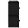 Armoire de rangement avec 4 paniers tissu Noir 63x30x71cm Acier 625962625962